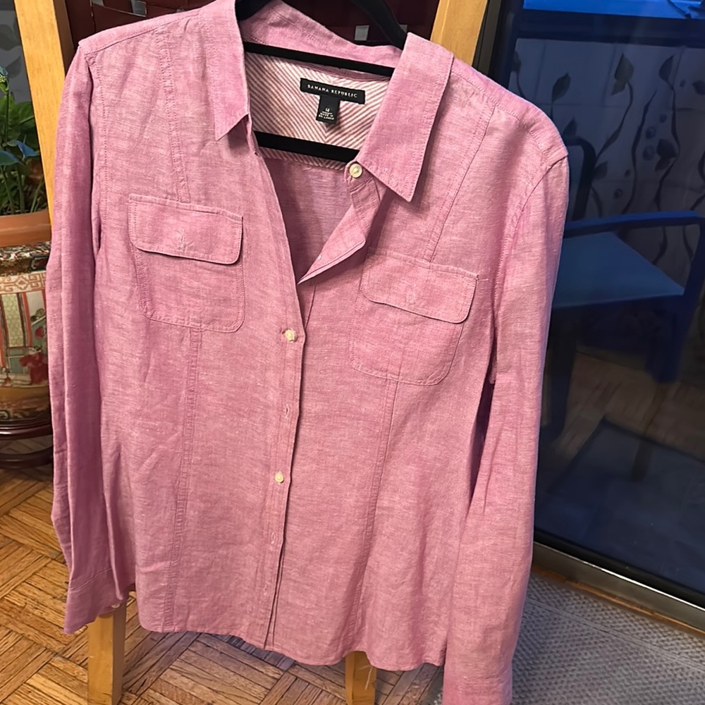 COPY - Banana Republic Light Pink Dress Shirt